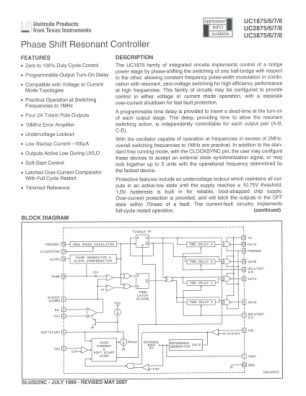UC3876 datasheet cover page
