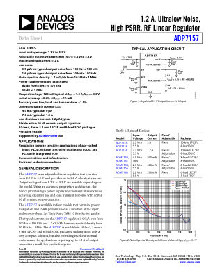 ADP7157 数据手册首页