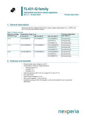 TL431BQDBZR-QR 数据手册首页