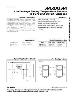 MAX6607-MAX6608 数据手册首页