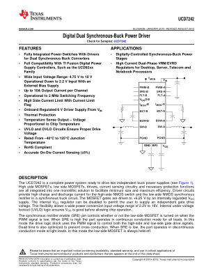 UCD7242 datasheet cover page