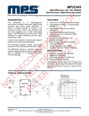 MP2234S datasheet cover page