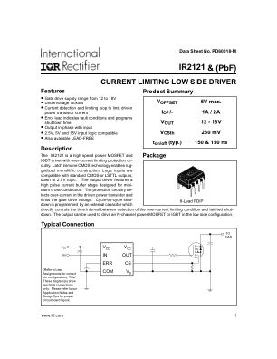 IR2121 datasheet cover page