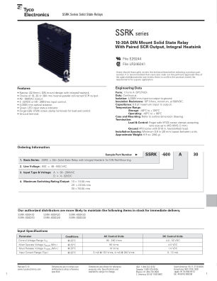 SSRK-600D10 数据手册首页