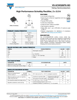 VS-6CWQ06FN 数据手册首页