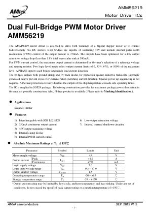 AMM56219 数据手册首页