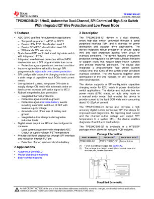 TPS2HCS08-Q1 datasheet cover page