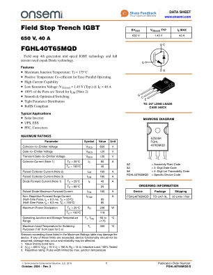 FGHL40T65MQD datasheet cover page
