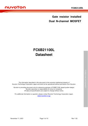 FC6B21100L datasheet cover page