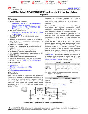LM2576HV datasheet cover page