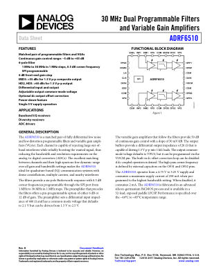 ADRF6510 datasheet cover page