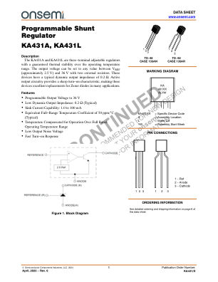KA431 数据手册首页
