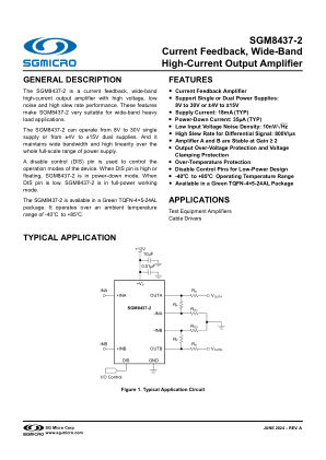 SGM8437-2 datasheet cover page