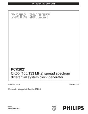 PCK2021 数据手册首页