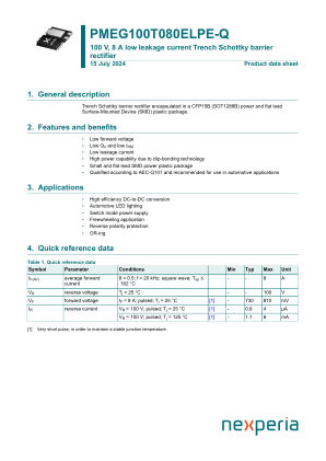 PMEG100T080ELPE-QZ datasheet cover page