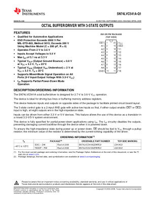 SN74LVC541A-Q1 datasheet cover page