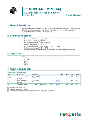 PESD2CANFD27LU-QX datasheet cover page