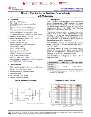 TPS62823 datasheet cover page