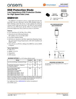 ESD9101 数据手册首页