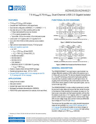 ADN4620 datasheet cover page
