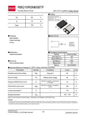 RBQ10RSM65BTFTL1 数据手册首页