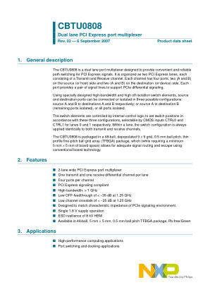 CBTU0808 datasheet cover page