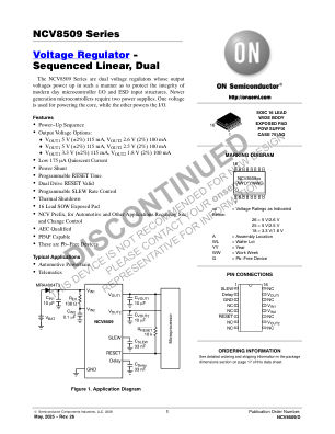 NCV8509 datasheet cover page