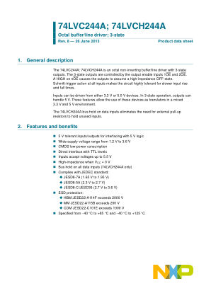 74LVCH244ABX datasheet cover page