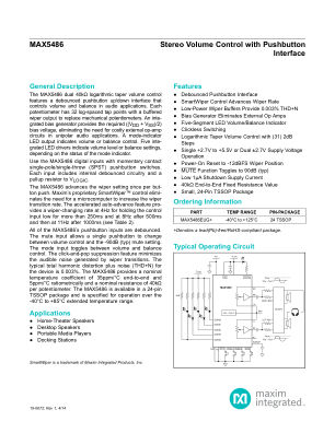 MAX5486 datasheet cover page