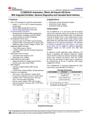 TLC69639-Q1 datasheet cover page