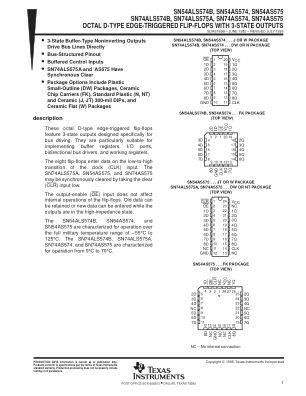 SN74AS574 数据手册首页