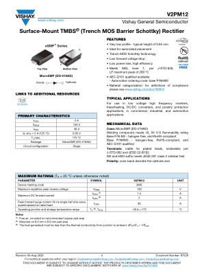 V2PM12 datasheet cover page