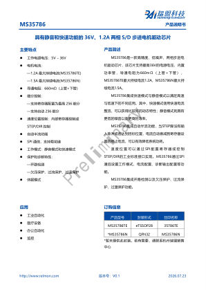 MS35786 datasheet cover page