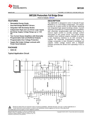 SM72295 datasheet cover page