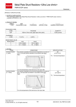 PMR18EZPJU10L 数据手册首页