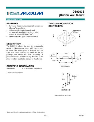DS9093P-DS9093S datasheet cover page