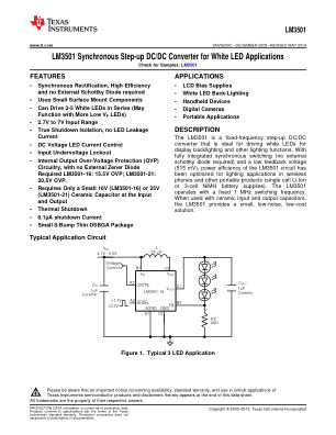 LM3501 数据手册首页