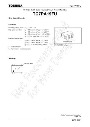 TC7PA19FU 数据手册首页