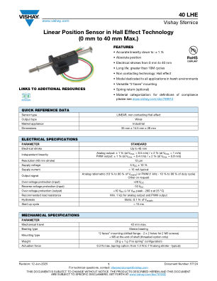 40LHE 数据手册首页