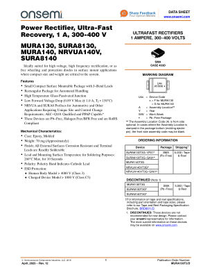 MURA130T3 数据手册首页
