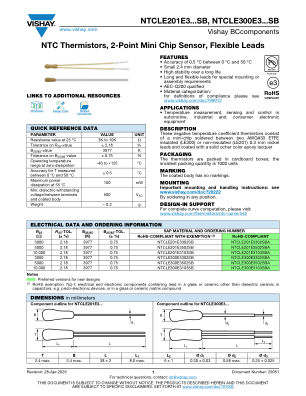 NTCLESB 数据手册首页