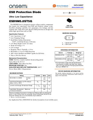 ESD9M5.0S 数据手册首页