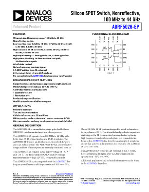 ADRF5026-EP 数据手册首页