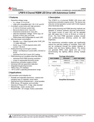 LP5810 datasheet cover page