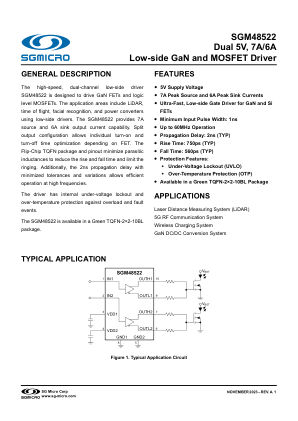 SGM48522-BRIEF datasheet cover page