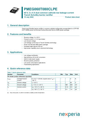 PMEG060T080CLPEZ datasheet cover page
