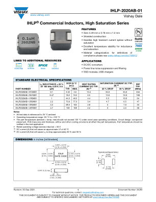 IHLP2020AB-01 数据手册首页