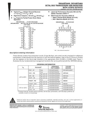 SN74ABT646A 数据手册首页