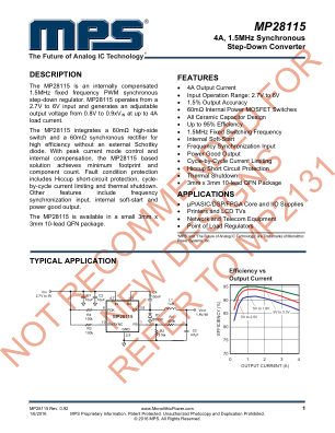 MP28115 datasheet cover page