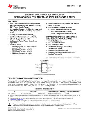 SN74LVC1T45-EP datasheet cover page